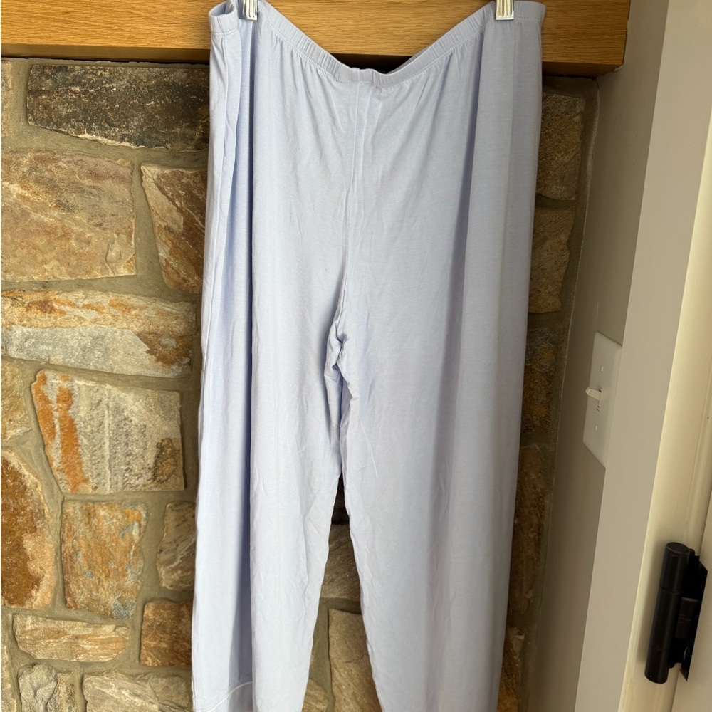 Eberjey Gisele TENCEL™ Modal Cropped PJ pants size XL soft blue - Picture 5 of 8